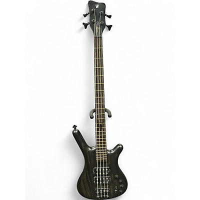 Used Warwick Corvette Double Buck 4 String Trans Black Electric Bass Guitar