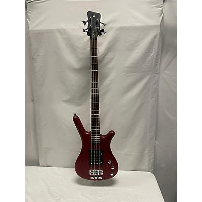 Warwick Used Warwick Corvette Double Buck 4 String Wine Red Electric Bass Guitar