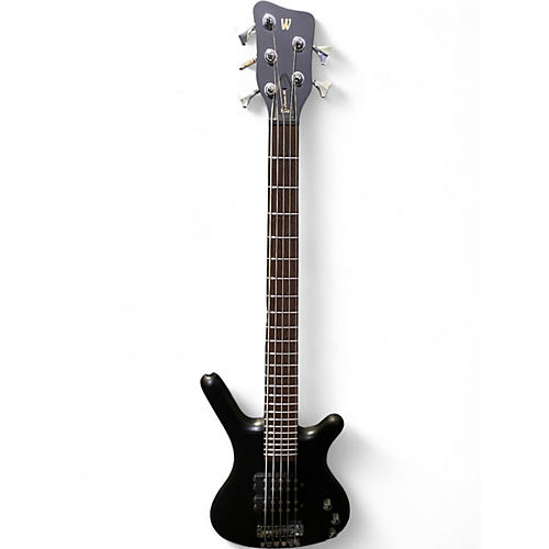 Used Warwick Corvette Double Buck 5 String Black Electric Bass Guitar Black