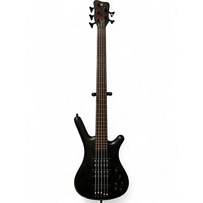 Used Warwick Corvette Double Buck 5 String Nirvana Black Electric Bass Guitar