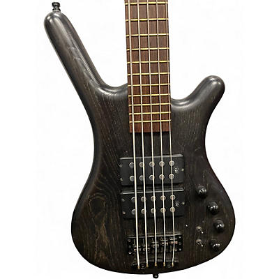 Used Warwick Corvette Double Buck 5 String nirvana black Electric Bass Guitar