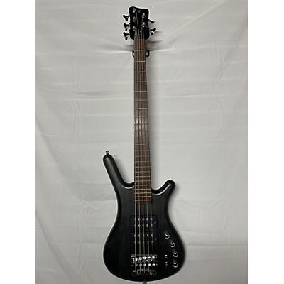 Warwick Used Warwick Corvette $$ Pro Series 5 String Nirvana Black Transparent Satin Electric Bass Guitar