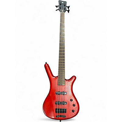 Used Warwick Corvette STANDARD 4 String Trans Red Electric Bass Guitar