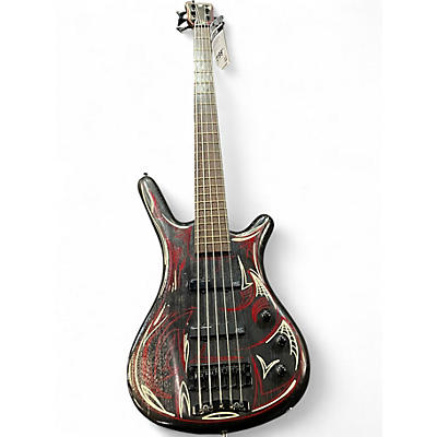 Used Warwick Corvette STANDARD 5 String Black Electric Bass Guitar