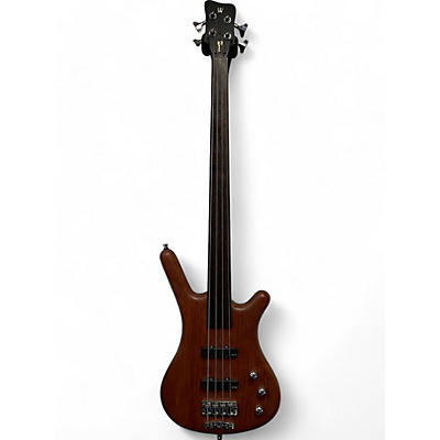 Warwick Used Warwick Corvette STD Fretless Brown Electric Bass Guitar