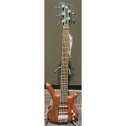 Warwick Used Warwick Corvette Standard 5 String Natural Burl Electric Bass Guitar Natural Burl