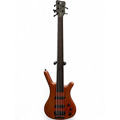 Used Warwick Corvette Standard Fretless 5-String Natural Electric Bass Guitar