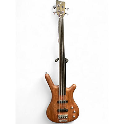 Used Warwick Corvette Standard Fretless Walnut Electric Bass Guitar