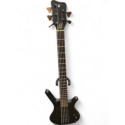 Used Warwick Corvette standard 5 String TRANSPARENT SATIN BLACK Electric Bass Guitar