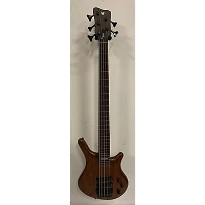 Warwick Used Warwick Custom Built Nt5 Natural Electric Bass Guitar