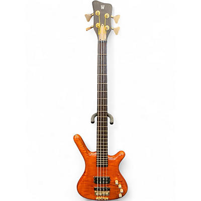 Used Warwick FNA Jazzman 4 String Amber Electric Bass Guitar