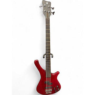 Used Warwick Fortress ONE  Red Electric Bass Guitar