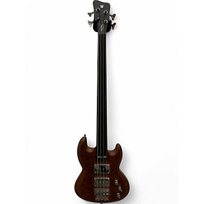 Used Warwick Fretless Jack Bruce Signature Cream Reunion natural mahogany Electric Bass Guitar