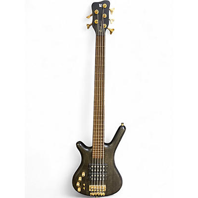 Used Warwick German Pro Series GPS Corvette Double Buck Nirvana Black Electric Bass Guitar