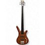 Used Warwick Pro Series Standard Corvette 4 String Fretless Bubinga Electric Bass Guitar Bubinga