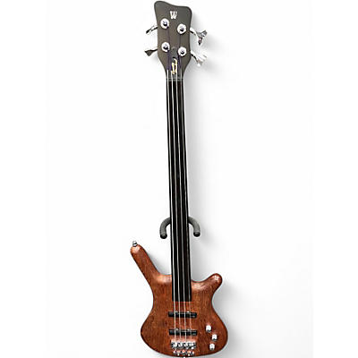Used Warwick Pro Series Standard Corvette 4 String Fretless Natural Electric Bass Guitar