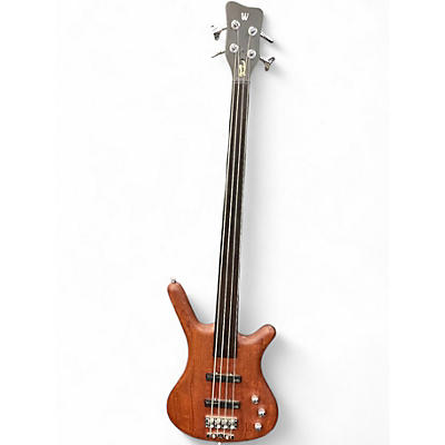 Used Warwick Pro Series Standard Corvette 4 String Fretless Natural Electric Bass Guitar