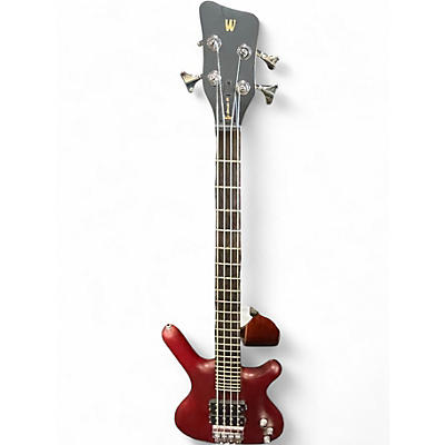 Used Warwick ROCK BASS CORVETTE $$ Red Trans Electric Bass Guitar