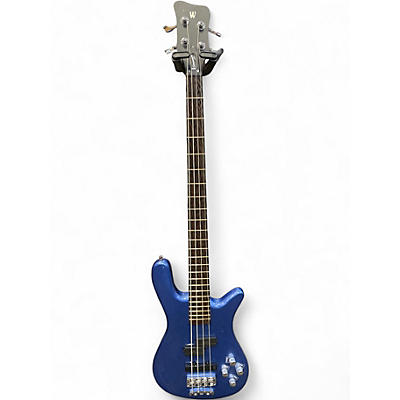 Used Warwick Streamer LX 4 String Blue Electric Bass Guitar
