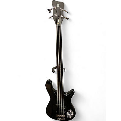 Used Warwick  Streamer LX 4 String Fretless Black Electric Bass Guitar