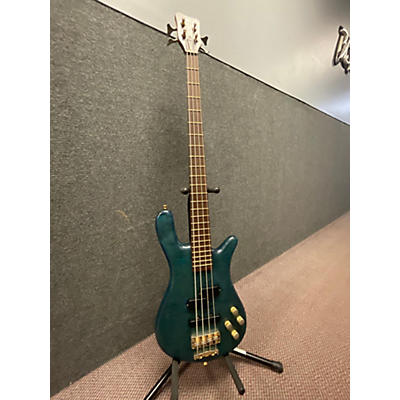 Warwick Used Warwick Streamer LX 4 String Trans Blue Electric Bass Guitar