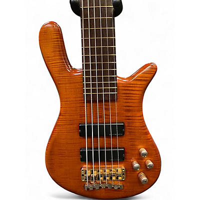 Used Warwick Streamer LX 6 String Honey Violin Electric Bass Guitar