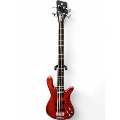 Warwick Used Warwick Streamer LX Trans Burgundy Red Electric Bass Guitar