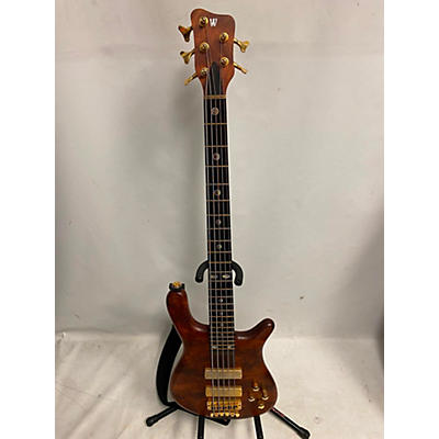 Warwick Used Warwick Streamer Stage I 5 String Masterbuilt Custom Natural Babinga Electric Bass Guitar