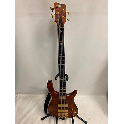 Warwick Used Warwick Streamer Stage I 5 String Masterbuilt Custom Natural Babinga Electric Bass Guitar Natural Babinga