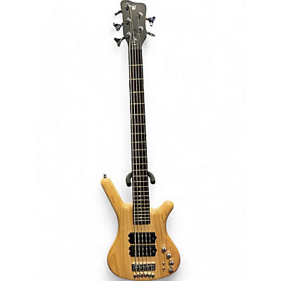 Warwick Used Warwick Teambuilt Corvette Double Buck 5 String Natural Electric Bass Guitar