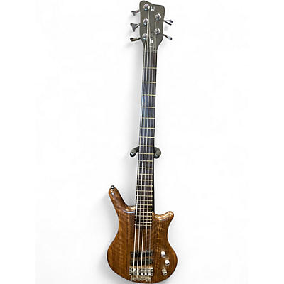 Used Warwick Thumb 5 String Bolt-On Natural Electric Bass Guitar