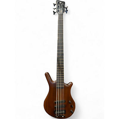 Used Warwick Thumb 5 String Bolt-On Walnut Electric Bass Guitar