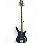 Used Warwick rockbass corvette Blue Electric Bass Guitar Blue