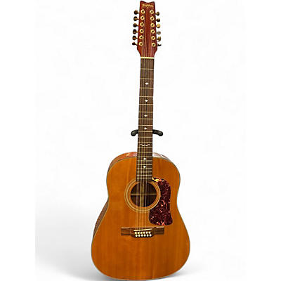 Used Wasburn D-25S-12N Amber 12 String Acoustic Guitar
