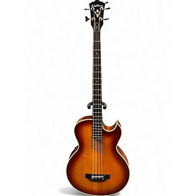Used Washburn AB-20 2 Tone Sunburst Acoustic Bass Guitar