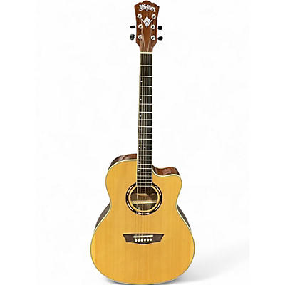 Used Washburn AG70CE Natural Acoustic Electric Guitar