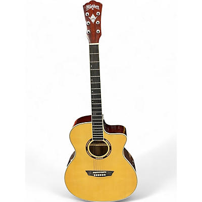 Used Washburn AG70CEK-A-U Natural Acoustic Electric Guitar