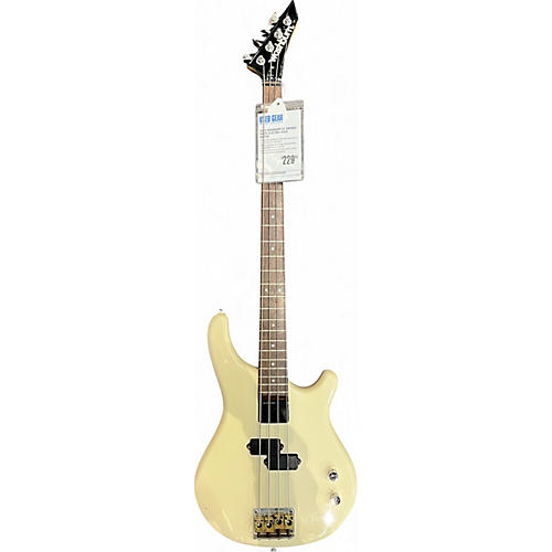 Used Washburn B2 Antique White Electric Bass Guitar Antique White