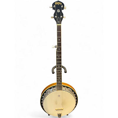 Used Washburn B9 5 String Natural Banjo