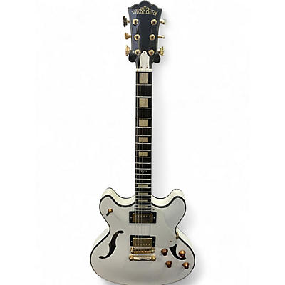 Used Washburn BSG CUSTOM HG35 WHITE LIGHTINING Hollow Body Electric Guitar