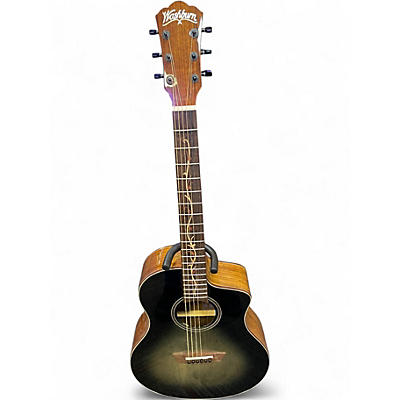 Used Washburn BTS9VCECH 2 Tone Sunburst Acoustic Electric Guitar