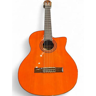 Used Washburn C5CE Antique Natural Classical Acoustic Electric Guitar