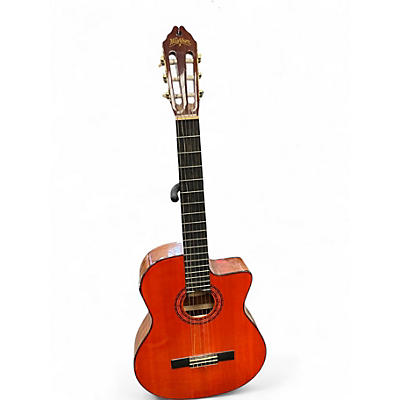 Used Washburn C5CEA Natural Classical Acoustic Electric Guitar