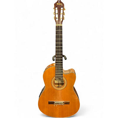 Used Washburn C64CE Vintage Natural Classical Acoustic Electric Guitar