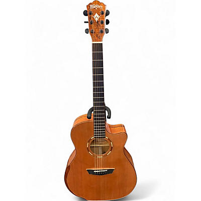 Used Washburn Comfort Guitar 66SCE Natural Acoustic Electric Guitar