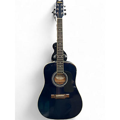 Used Washburn D-11/TBL Navy blue Acoustic Electric Guitar