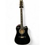 Used Washburn D-17 CEM Black Acoustic Electric Guitar Black