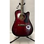 Used Washburn Used Washburn D-17CE Wine Red Acoustic Electric Guitar Wine Red