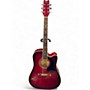 Used Washburn D-17CE Wine Red Acoustic Electric Guitar Wine Red