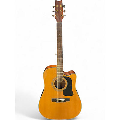 Used Washburn D100CE Natural Acoustic Electric Guitar